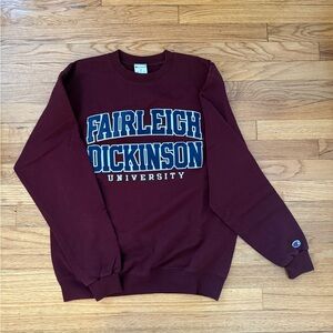 Champion Maroon Fairleigh Dickinson University Crewneck Sweatshirt